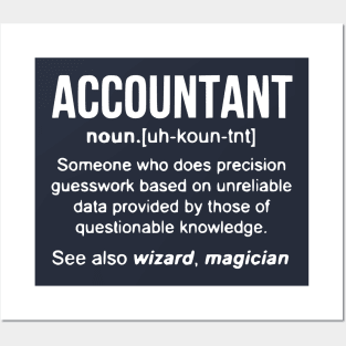 Accountant Noun T Shirt Posters and Art